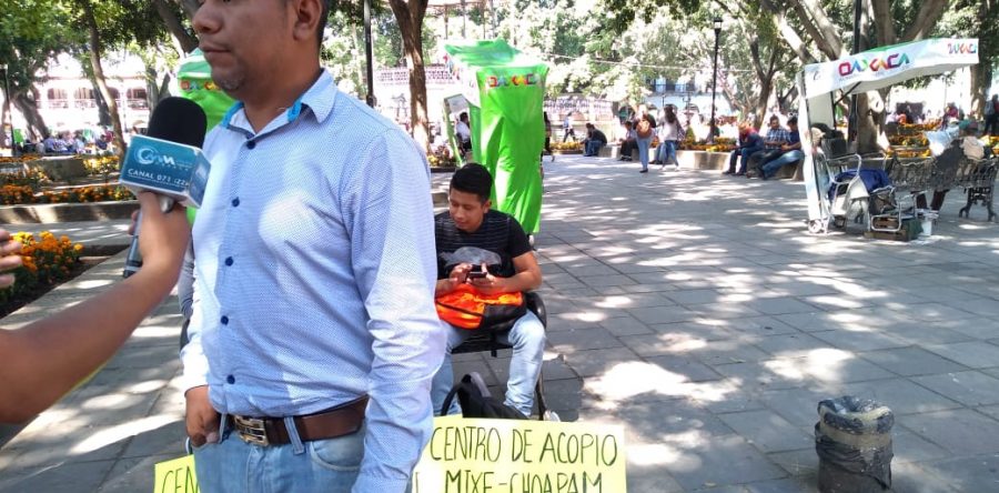 Instalan centro de acopio para los damnificados de los Mixes-Choapam