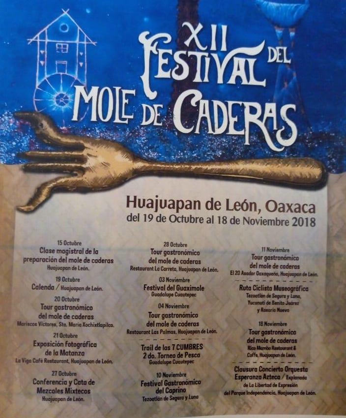 Anuncian el   XII Festival del Mole de Caderas en Huajuapan