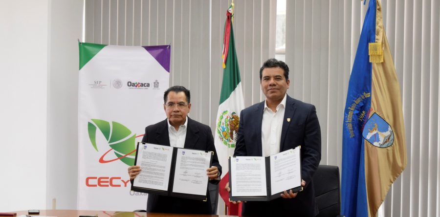 UABJO y CECyTEO firman colaboración para profesionalizar al estudiantado