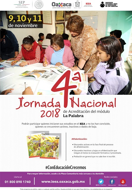 Avanza IEEA en combate contra el analfabetismo