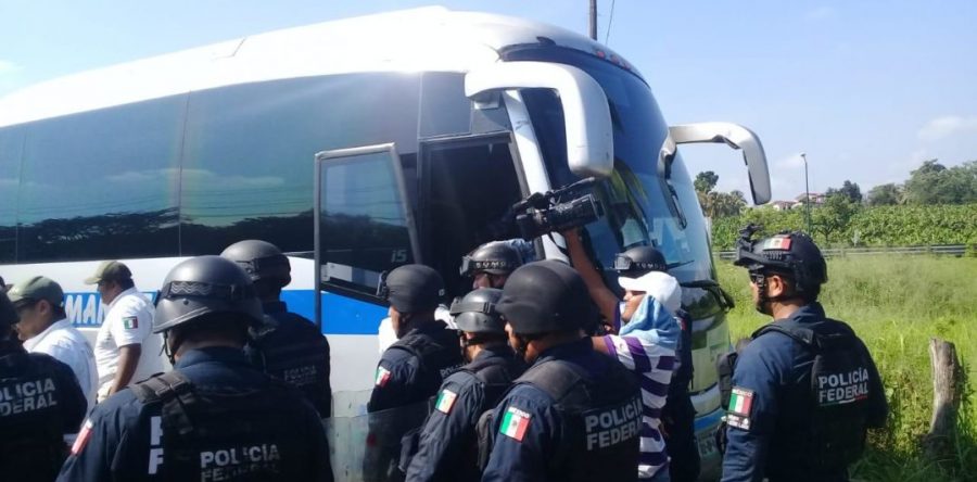 La PF frena avance de quinta caravana; detiene a más de 250 migrantes en Chiapas