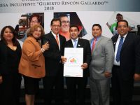 Por segundo año consecutivo el Gobierno de Oaxaca recibe Distintivo Empresa Incluyente “Gilberto Rincón Gallardo”