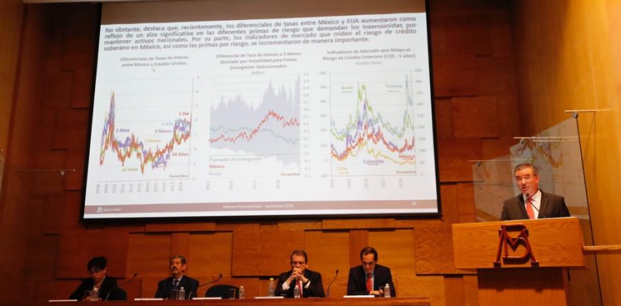 Rebaja BdeM previsión de PIB para 2018 y 2019