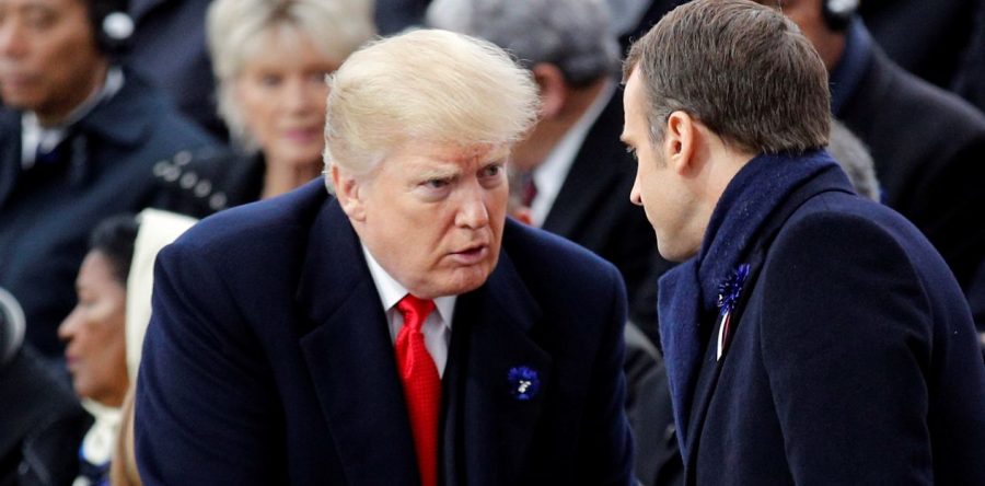 Trump lanza diatriba contra Macron y ataca hasta los vinos franceses