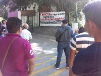 Se manifiestan maestros en Ixcotel en demanda de inocencia de su compañero