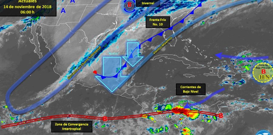 Masa de aire polar continuará afectando gran parte del país
