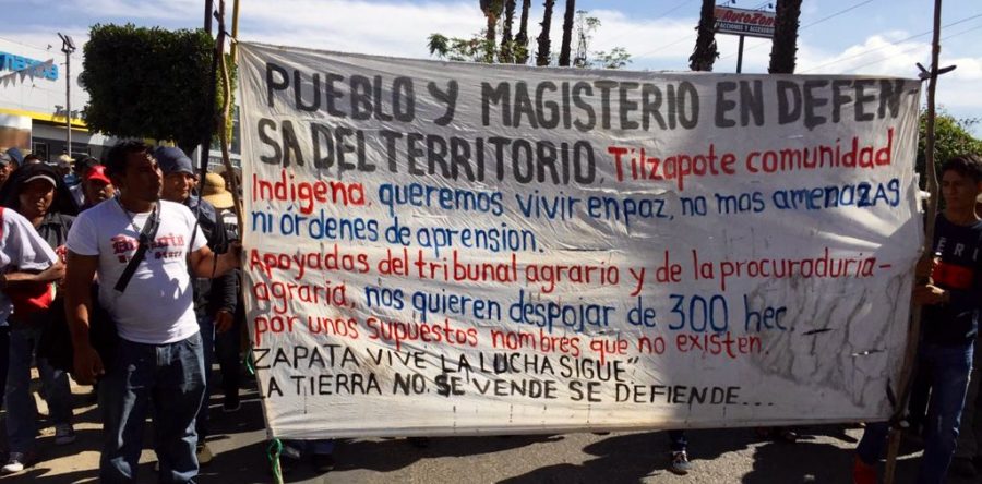 Comuneros de Tilzapote exigen solución a su problemática