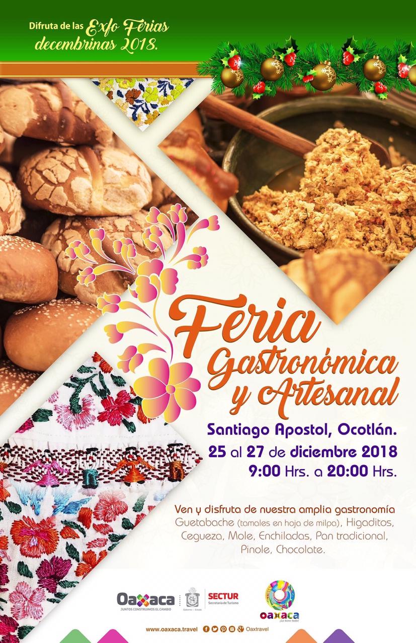 Anuncian la feria gastronómica y artesanal de Santiago Apóstol, Ocotlán