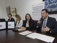 Realizan ceremonia de cancelación de la estampilla de los “75 años de la Secretaría de Salud”