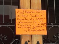 Protestaron trabajadores del TSJO