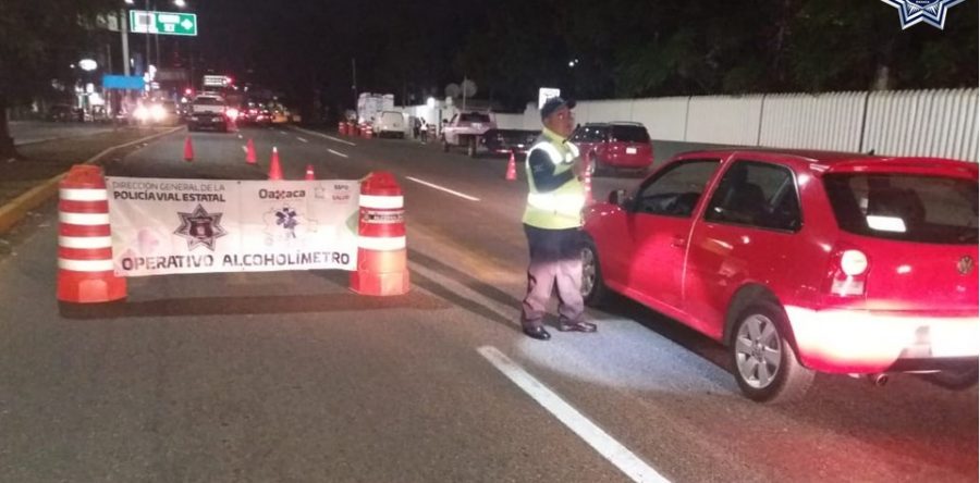 Sanciona Policía Vial a 18 conductores en Operativo Alcoholímetro