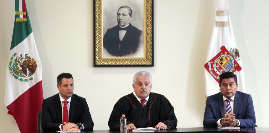 Refrenda AMH suma de voluntades y compromisos con Poderes del Estado para fortalecer Estado de Derecho