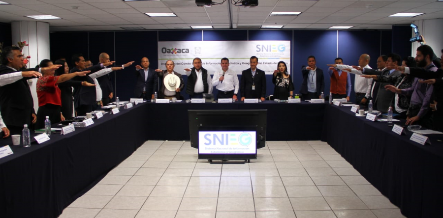 Instala Gobierno del Estado el Comité Estatal de Información Estadística y Geográfica de Oaxaca