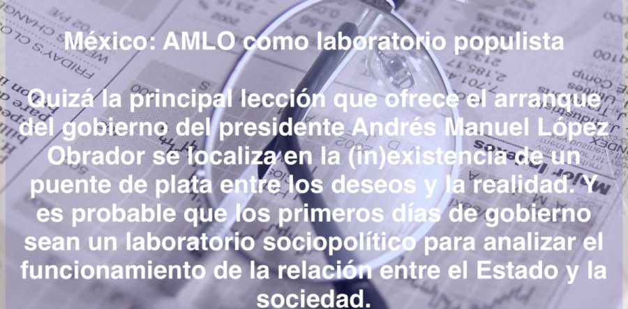 México: AMLO como laboratorio populista: Carlos Ramírez