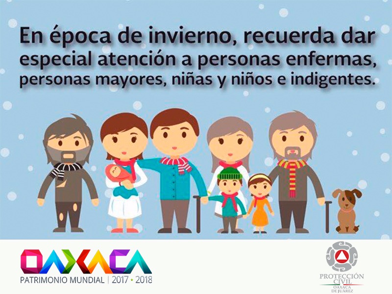 Exhortan tomar acciones preventivas por frentes fríos