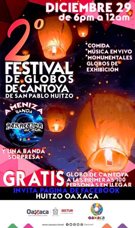 Segundo Festival de Globos de Cantoya, San Pablo Huitzo