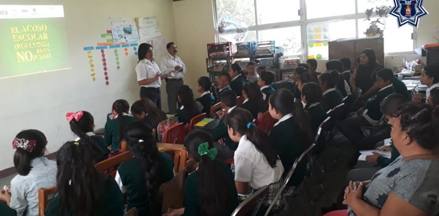 Lleva SSPO jornadas de prevención del delito a escuelas en Ayoquezco de Aldama