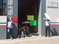 Protesta PAAES en el SAT