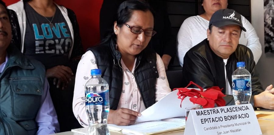 Denuncian irregularidades en la elección de San Juan Mazatlán Mixe, integrantes de la plantilla verde