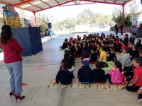 Con obra de teatro guiñol fomenta IEEPO cultura de Protección Civil