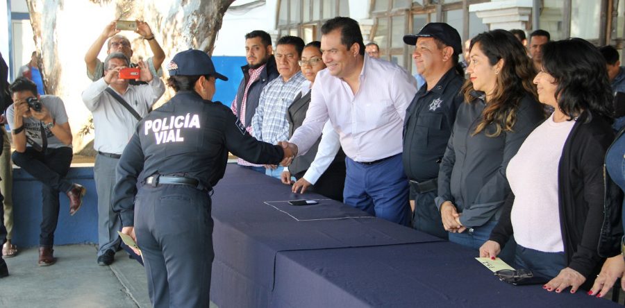Reconoce Oswaldo García Jarquín labor de la Policía Municipal
