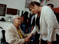 Conoce Patricia Benfield necesidades de la Casa Hogar Municipal del Adulto Mayor