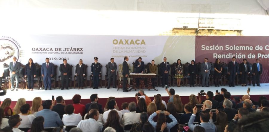Toma protesta Oswaldo García Jarquín como presidente municipal de Oaxaca de Juárez