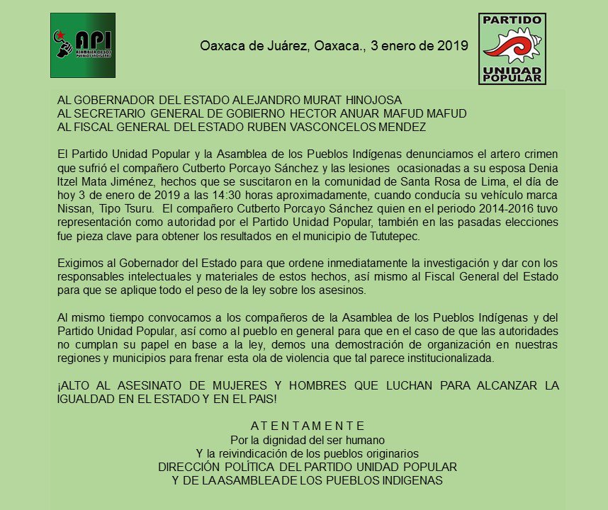 Partidos políticos se disputaban militancia de Porcayo Sánchez