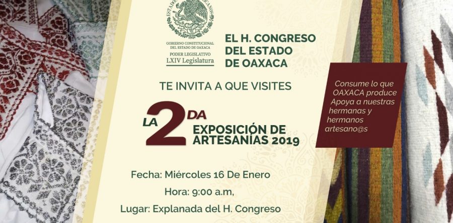Vuelven al Congreso manos mágicas con “Exposición de Artesanías”