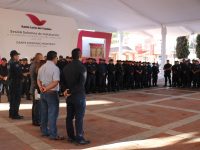 Dante Montaño ratifica compromiso de dignificar labor de policías en Santa Lucía