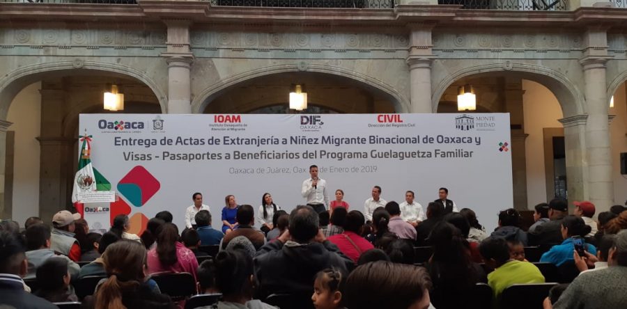Asegura gobernador que E.U.A es la novena región de Oaxaca