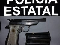 Detiene Policía estatal a sujeto por portación de arma de fuego