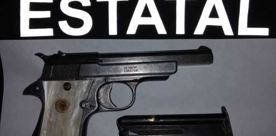 Detiene Policía estatal a sujeto por portación de arma de fuego