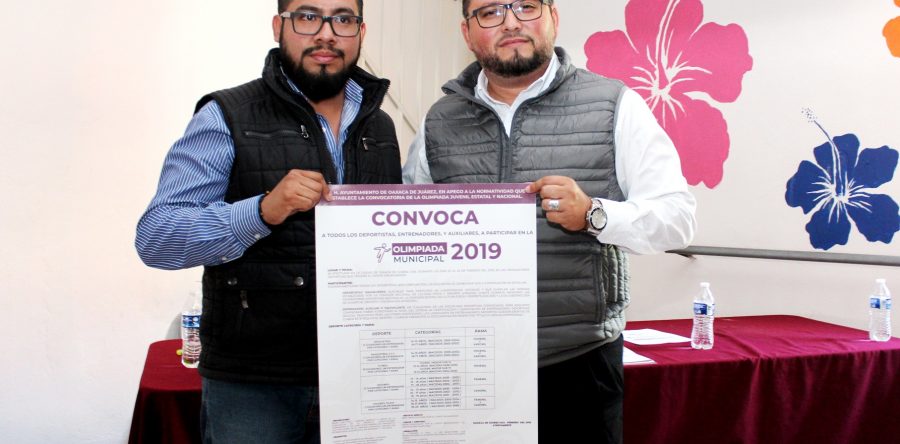 Invita Ayuntamiento de Oaxaca a participar en la Olimpiada Municipal 2019