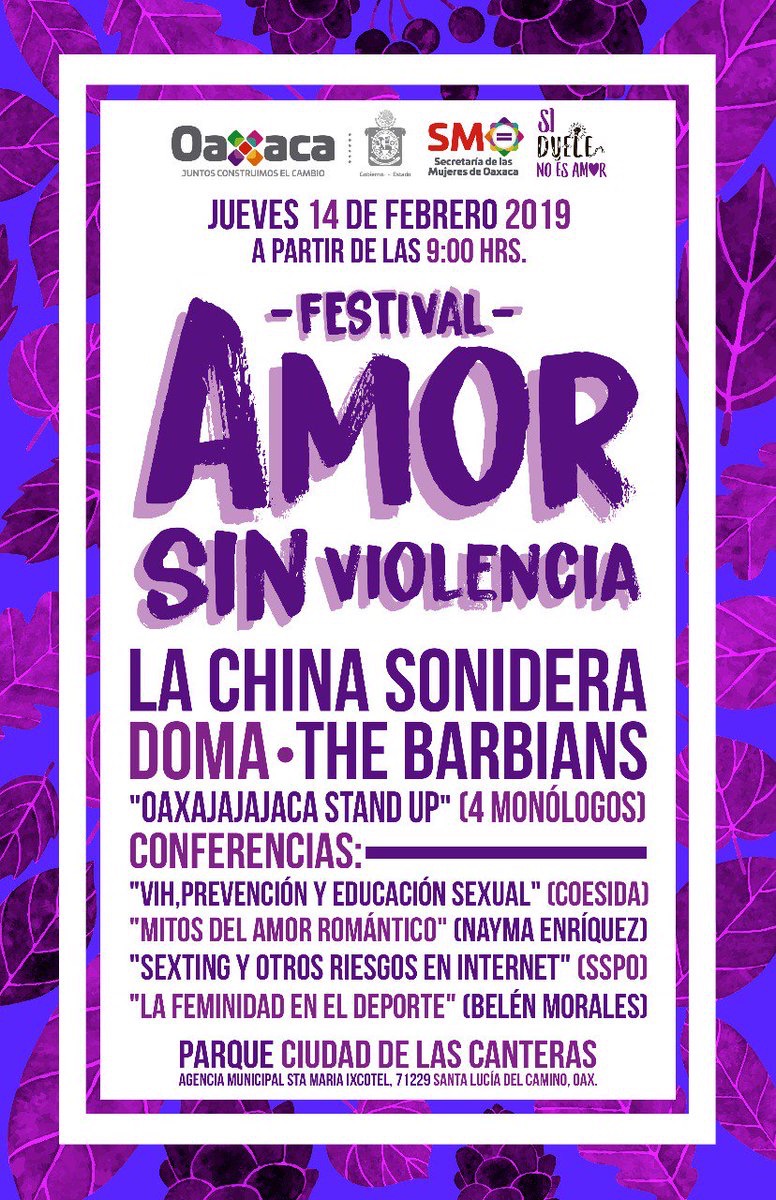 Realiza SMO Festival “Amor Sin Violencia, resignificando el 14 de febrero”