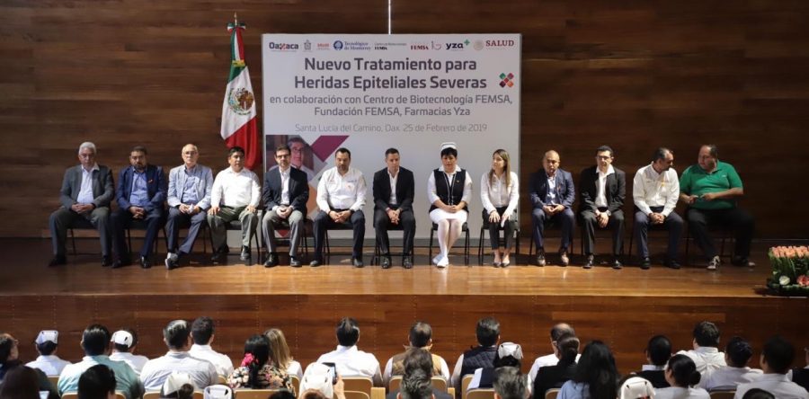 Entrega Alejandro Murat 300 tratamientos para heridas epiteliales severas