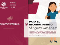 Ayuntamiento capitalino convoca a postular mujeres para recibir el “Reconocimiento Ángela Jiménez”
