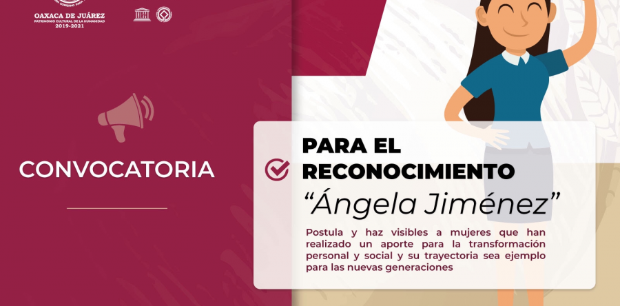 Ayuntamiento capitalino convoca a postular mujeres para recibir el “Reconocimiento Ángela Jiménez”