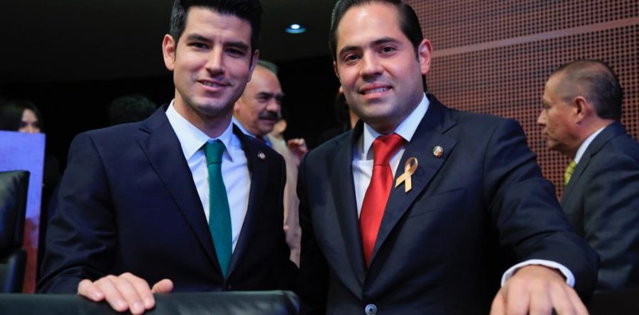 Partido Verde porta activamente listón dorado por cáncer infantil