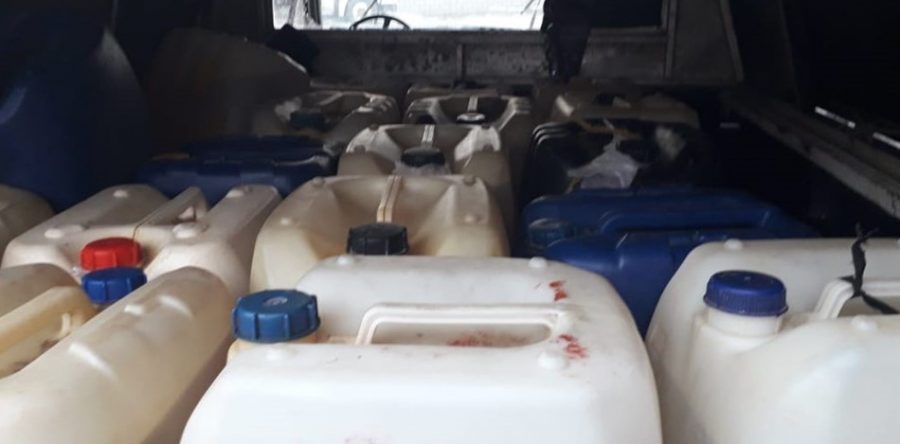 Aseguran dos mil 200 litros de hidrocarburo en Santa María Petapa