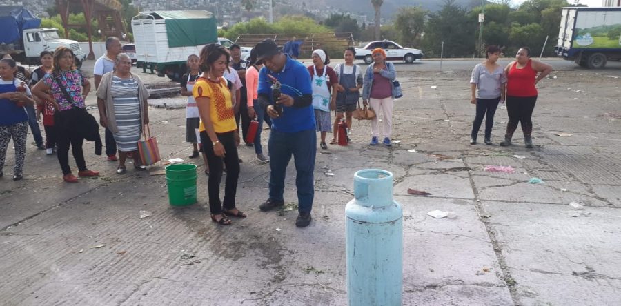 Refuerza Gobierno Municipal acciones de Protección Civil en la Central de Abasto