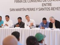 Firman Convenio de Conciliación Agraria, San Martín Peras y Santos Reyes Zochiquilazala