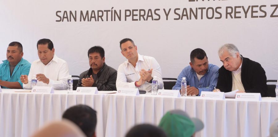 Firman Convenio de Conciliación Agraria, San Martín Peras y Santos Reyes Zochiquilazala