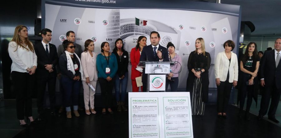 Proponen senadores que ataques con ácido a mujeres sea sancionado hasta  con 33 años de cárcel