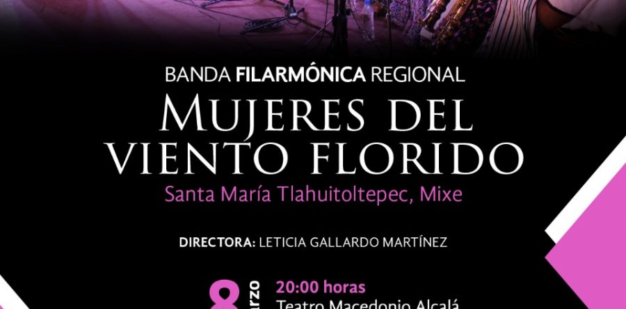 Llegan desde Tlahuitoltepec, las Mujeres del Viento Florido