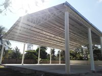 Entrega Sinfra cancha y techado en Telesecundaria de Corralero, Pinotepa Nacional