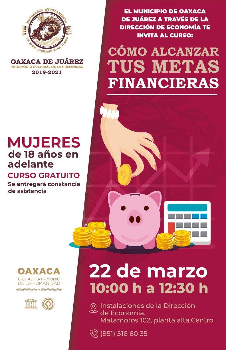 Gobierno capitalino invita a mujeres a participar en el curso “Cómo alcanzar tus metas financieras”