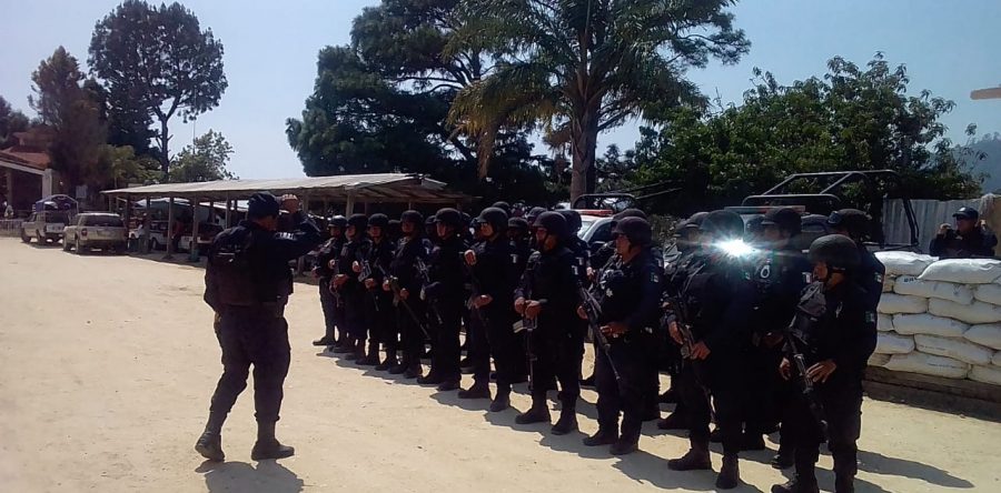 Activo Operativo de seguridad en los municipios de Santa Catarina Juquila y Santiago Yaitepec