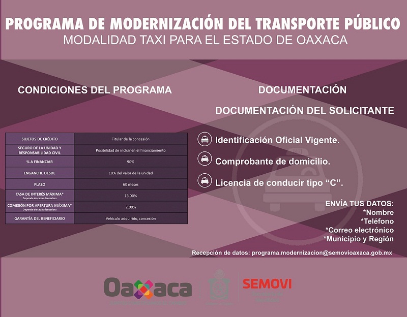 Semovi ponen en marcha Programa de Modernización al Transporte Público