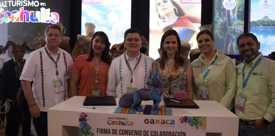Firma Sectur Oaxaca convenios de colaboración con Yucatán y Coahuila